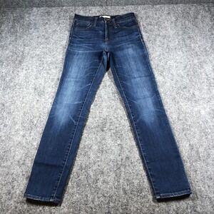 Madewell‎ Jeans Womens 25 Blue 9-Inch High-Rise Skinny Stretch Denim Classic
